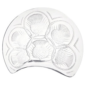 Rene Lalique Plate Crescent Thistle Salad Plate