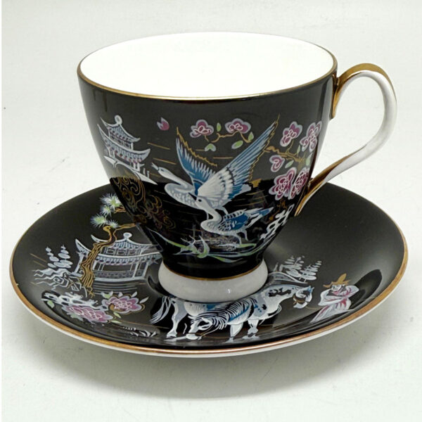 Royal Albert Oriental Black Demitasse Duo
