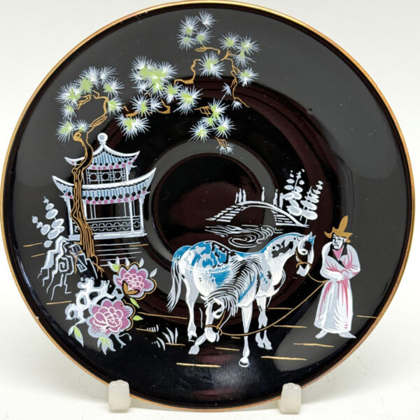 Royal Albert Oriental Black Demitasse Duo