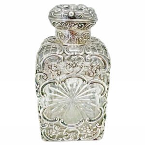 Silver Topped Perfume Bottle London 1893 William Comyns