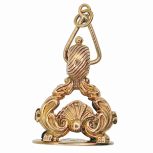 Victorian 9ct Gold Large Orante  Fob Seal