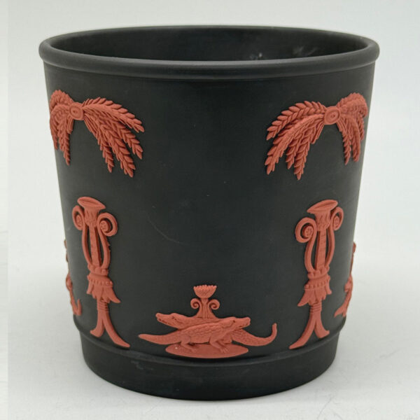 Wedgwood Black Basalt Egyptian Crocodile Jardiniere  20th