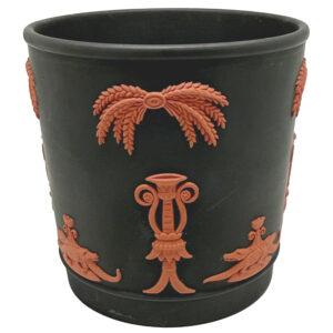 Wedgwood Black Basalt Egyptian Crocodile Jardiniere  20th