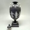 Wedgwood Basalt Dancing Hours Jasperware Urn and Cover