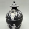 Wedgwood Basalt Dancing Hours Jasperware Urn and Cover