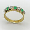 18 Ct Gold Emerald and Diamond Ring