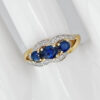 9ct Gold Sapphires Cluster Ring