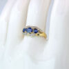 9ct Gold Sapphires Cluster Ring