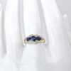 9ct Gold Sapphires Cluster Ring