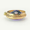 9ct Rose Gold Victorian Amethyst Seed Pearl Oval Pendant