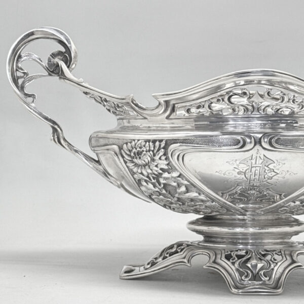 Art Nouveau Hallmarked Silver Rose Bowl Sheffield 1902 Walker and Hall