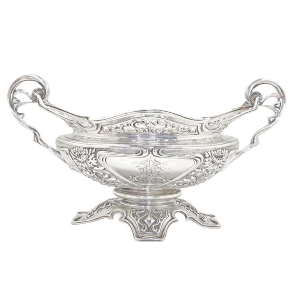 Art Nouveau Hallmarked Silver Rose Bowl Sheffield 1902 Walker and Hall