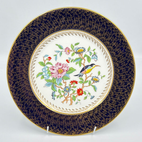 Aynsley Floral  Scene Hand Painted Cabinet Wall Plate