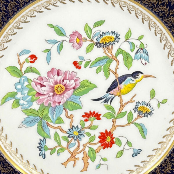 Aynsley Floral  Scene Hand Painted Cabinet Wall Plate