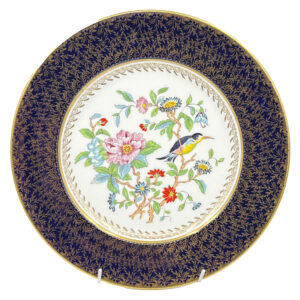 Aynsley Floral  Scene Hand Painted Cabinet Wall Plate