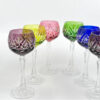 Bohemian Crystal Set Of 6 Wine Glasses