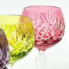 Bohemian Crystal Set Of 6 Wine Glasses