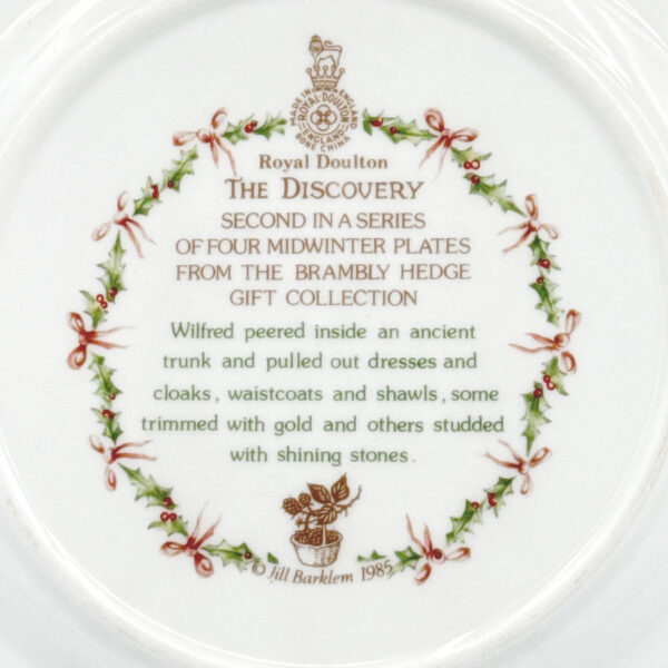 Brambly Hedge Royal Doulton The Discovery Plate