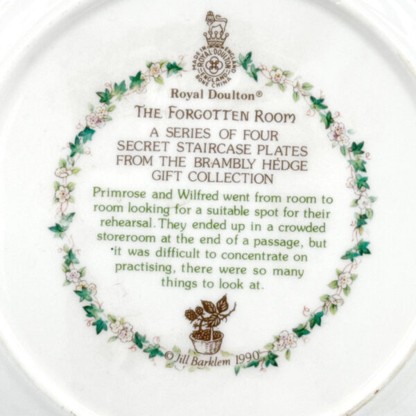 Brambly Hedge Royal Doulton The Forgotten Room Plate