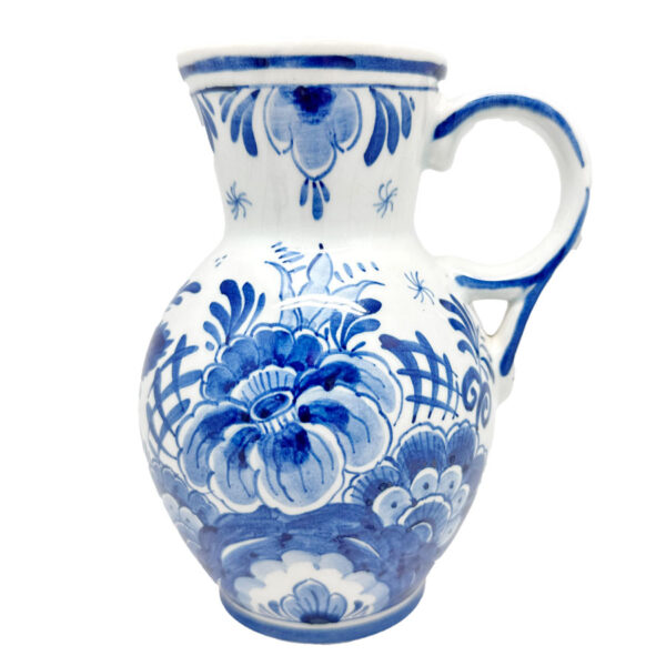 Delfts Blauw And White Floral Jug
