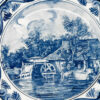 Delfts-Blauw-Watermolen-Country-Side-Scene-Wall-Plate-2 Delfts Blauw Watermolen Country Side Scene Wall Plate