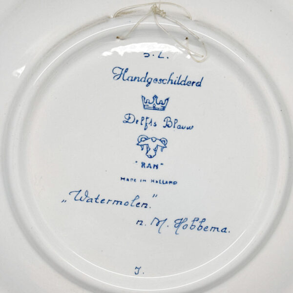 Delfts-Blauw-Watermolen-Country-Side-Scene-Wall-Plate-3 Delfts Blauw Watermolen Country Side Scene Wall Plate