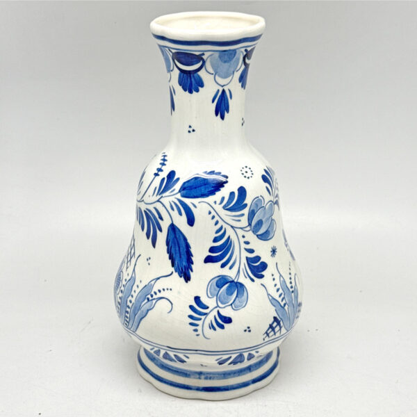 Delfts Holland Blue And White Floral Vase