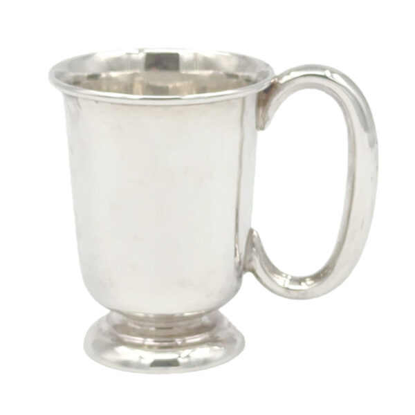 Hallmarked Silver Christening Mug Boxed Sheffield 1966