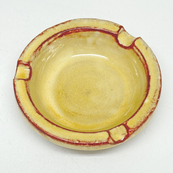 _Linnware-Pottery-Straw-Glaze-Ash-Tray-1 Linnware Pottery Straw Glaze Ash Tray