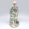 Nao By Lladro Girl With Water Jugs 1035
