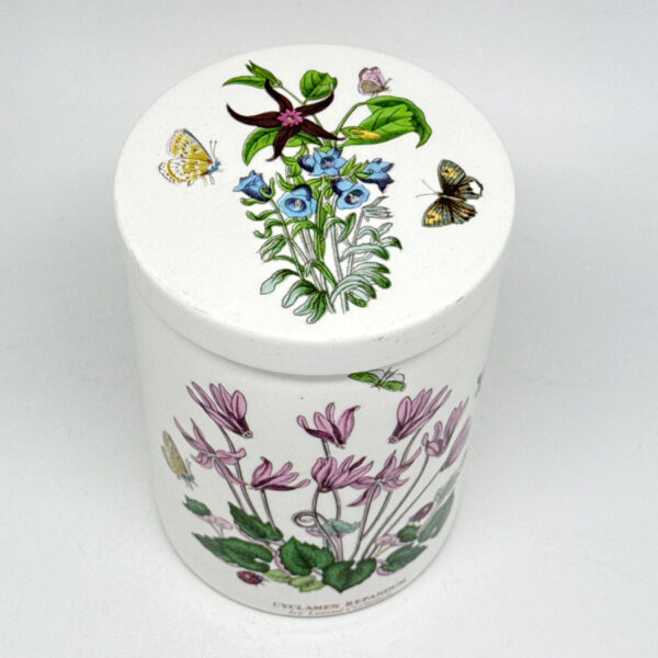 Portmeirion Botanic Garden Ivy Leaved Cyclamen Lidded Canister