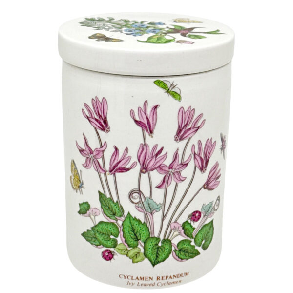 Portmeirion Botanic Garden Ivy Leaved Cyclamen Lidded Canister