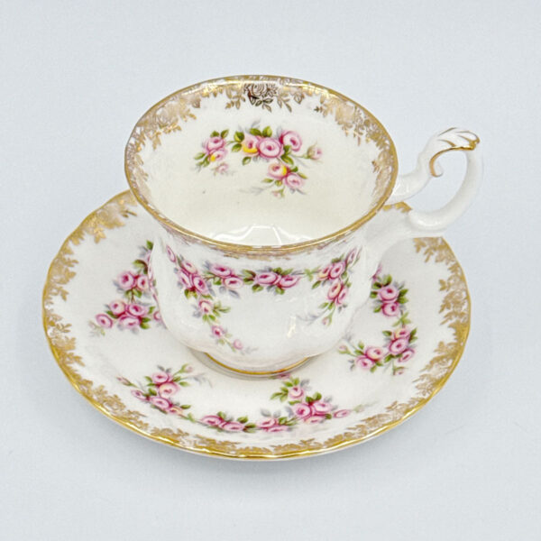 Royal Albert Dimity Rose Coffee Duo