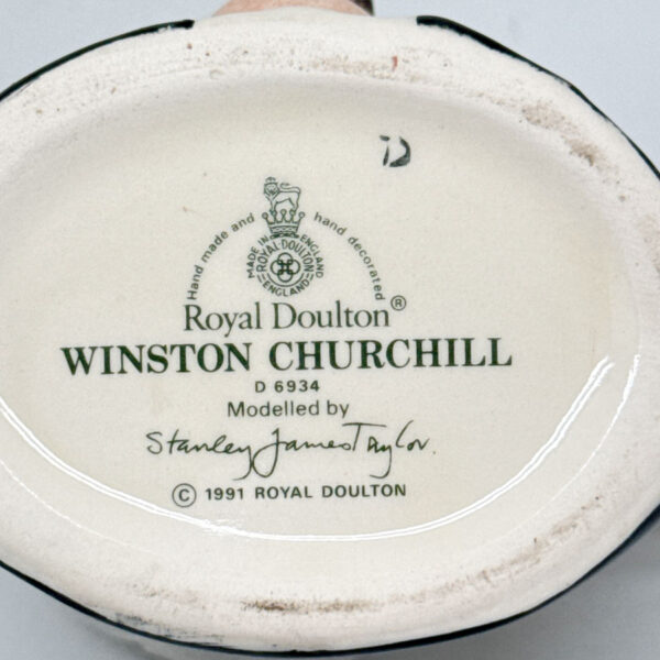 Royal-Doulton-Character-Jug-Winston-Churchill-D6934-News-Chronicle-Victory-Handle-Small-2 Royal Doulton Character Jug Winston Churchill D6934 News Chronicle Victory Handle Small