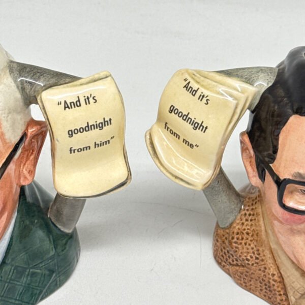 Royal Doulton Pair Character Jugs Ronnie Corbett and Ronnie Barker Pair D7113  D7114 Small