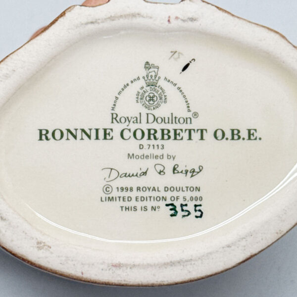 Royal Doulton Pair Character Jugs Ronnie Corbett and Ronnie Barker Pair D7113  D7114 Small