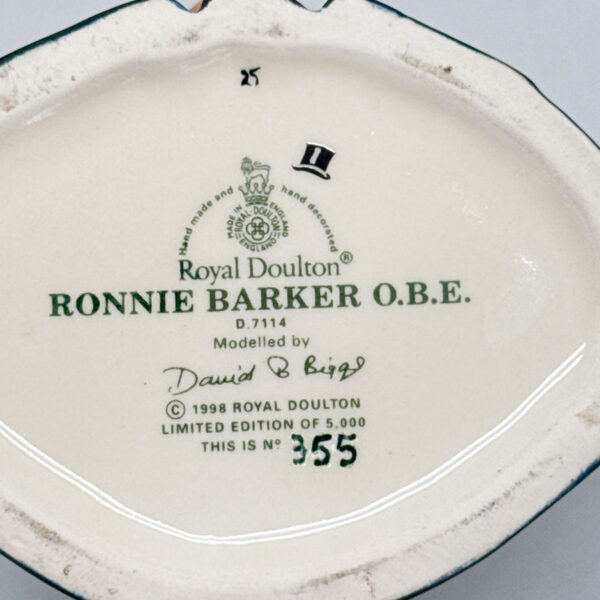 Royal Doulton Pair Character Jugs Ronnie Corbett and Ronnie Barker Pair D7113  D7114 Small