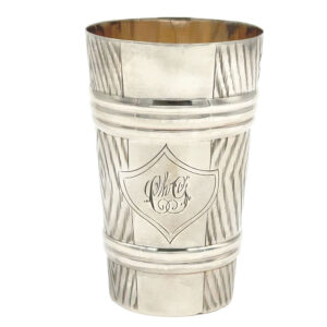 Silver Russian Engraved Goblet Beaker St Petersburg