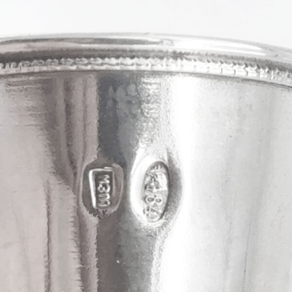 Silver Russian Engraved Kiddush Cup Kostroma Tau C1908