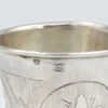 Silver Russian Engraved Kiddush Cup St Moscow 1893
