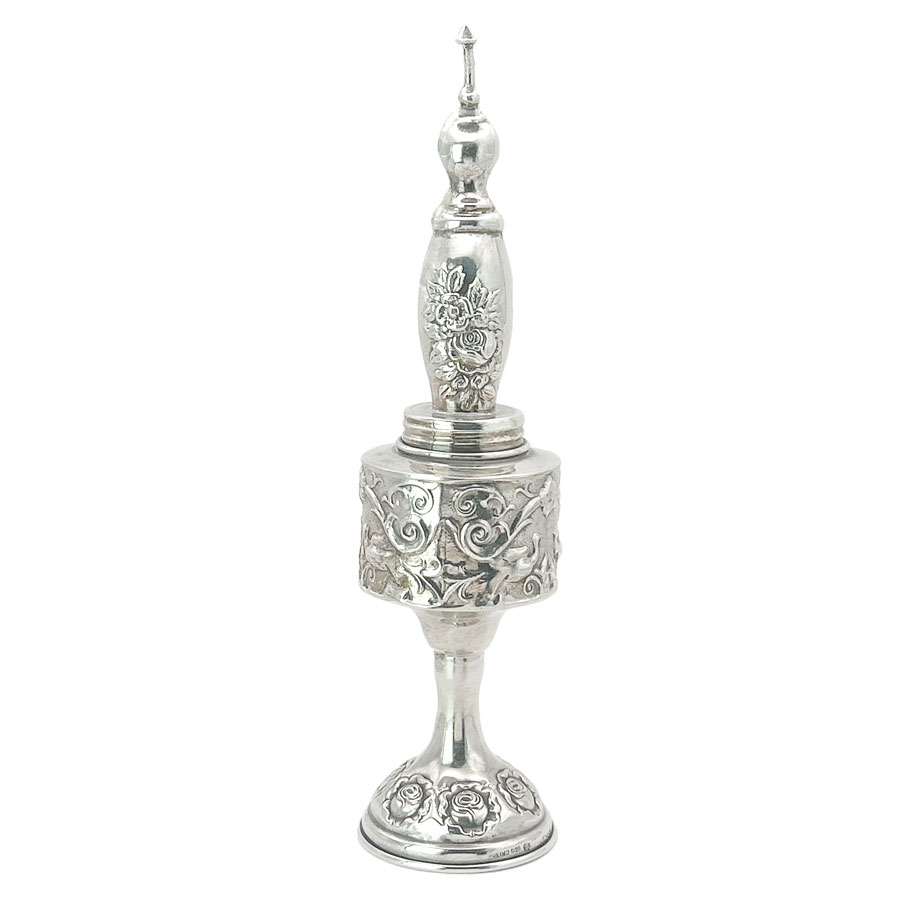 Sterling Silver Judaica Spice Tower 925 Clyde on 4th Antiques
