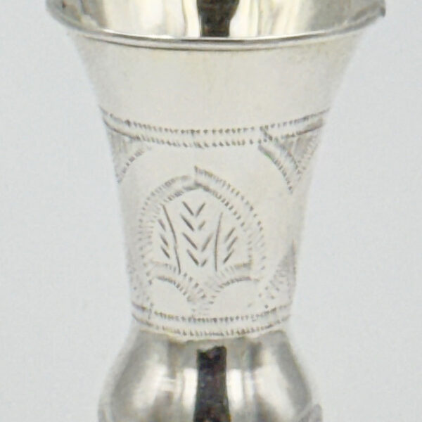 Sterling-Silver-Pedestal-Kiddush-Cup-Chester-1915-2 Sterling Silver Pedestal Kiddush Cup Chester 1915