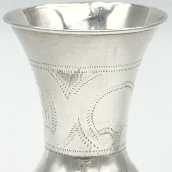 Sterling-Silver-Pedestal-Kiddush-Cup-Chester-1915-2 Sterling Silver Pedestal Kiddush Cup Chester 1915