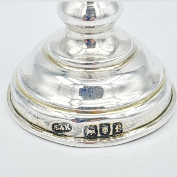 Sterling-Silver-Pedestal-Kiddush-Cup-London-1901-3 Sterling Silver Pedestal Kiddush Cup London 1901