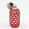 Victorian-Bohemian-Cranberry-Overlay-Glass-Perfume-Bottle-Silver-Top-1 Victorian Bohemian Cranberry Overlay Glass Perfume Bottle Silver Top