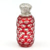 Victorian-Bohemian-Cranberry-Overlay-Glass-Perfume-Bottle-Silver-Top-2 Victorian Bohemian Cranberry Overlay Glass Perfume Bottle Silver Top