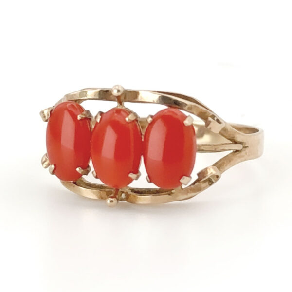 14ct Rose Gold Carnelian Ring