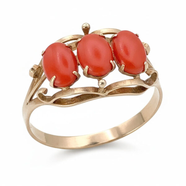 14ct Rose Gold Carnelian Ring