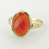 14ct Yellow Gold Carnelian Ring
