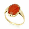 14ct Yellow Gold Carnelian Ring